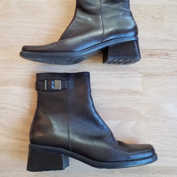 Bandolino Genuine Leather Brown Ankle Boots - Size 7M - Picture 1 of 8